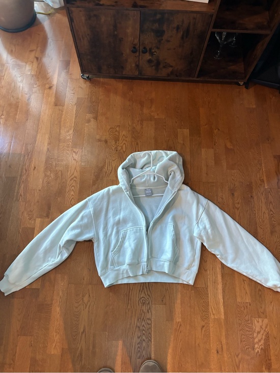 TNA Tops - TNA Cozy Fleece Boyfriend Jacket in Light Blue